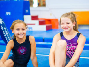 Girls smiling in class