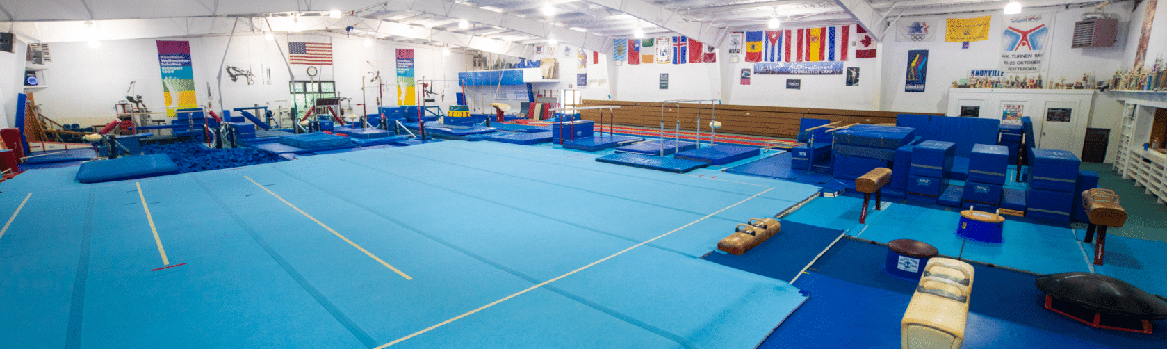 Gymnasium with mats